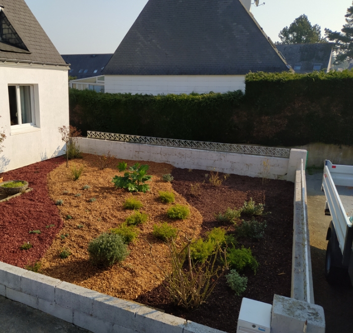MJ PAYSAGE Paysagiste Vannes Creation Massif Apres Clement GOUMAS